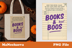 Halloween Library Card Clipart Bundle | Spooky Book Lover PN Product Image 2