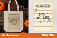 Halloween Library Card Clipart Bundle | Spooky Book Lover PN Product Image 4