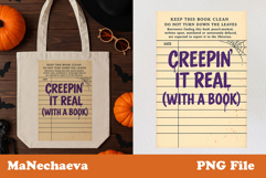 Halloween Library Card Clipart Bundle | Spooky Book Lover PN Product Image 6