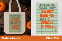 Halloween Library Card Sublimation | Spooky Stories Clipart Product Image 1