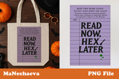 Halloween Library Card Clipart Bundle | Spooky Book Lover PN Product Image 9