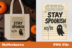 Halloween Library Card Clipart Bundle | Spooky Book Lover PN Product Image 13