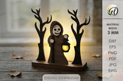 Halloween Light Stands Bundle Laser Cut. Candle Holder SVG Product Image 14