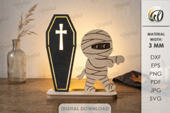 Halloween Light Stand Laser Cut. Led Light. Led Lamp SVG Product Image 1