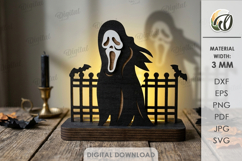 Halloween Light Stands Bundle Laser Cut. Candle Holder SVG Product Image 12