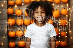 Halloween T Shirt Mockup, Little Girl Halloween Mockup, d15 Product Image 1