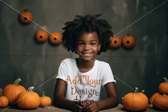 Halloween T Shirt Mockup, Little Girl Halloween Mockup, d16 Product Image 2