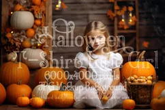 Halloween T Shirt Mockup, Little Girl Halloween Mockup, d5 Product Image 1