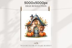 Halloween Magic Hut Pumpkin House Clipart Witch Fairy PNG Tale Image Watercolor Transparent Print illustration sublimation creepy printable digital watercolor Halloween Magic Hut Pumpkin House clipart, sublimation nursery, Creepy Witch, storefront
