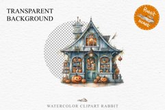 Halloween Magic Shop Storefront Clipart PNG Scrapbooking Art Tale Image Watercolor Transparent Print illustration sublimation creepy printable digital watercolor halloween bakery stand, Magic Shop clipart, sublimation nursery, Creepy Witch, storefront
