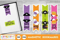  Halloween Magnetic Print then cut Bookmarks