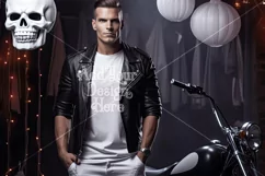 Halloween T Shirt Mockup Male, White T-Shirt Mockup, d15 Product Image 2