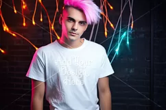 Halloween T Shirt Mockup Male, White T-Shirt Mockup, d39 Product Image 2