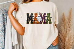 Halloween Mama Png, Checkered Ghost Design Product Image 3