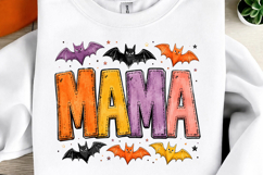 Halloween Mama PNG, Spooky Mom Sublimation Design Product Image 1
