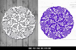 Halloween Mandala Papercut SVG, Mandala Halloween SVG,PNG Product Image 2
