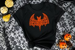 Halloween Mandala SVG, Bat Mandala SVG, Halloween Bat SVG Product Image 1