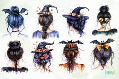 Halloween Messy Bun Png Bundle Product Image 9