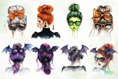 Halloween Messy Bun Png Bundle Product Image 7