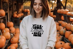 Gildan 18000 Black Mockup, Halloween Gildan 18000 Mockup Product Image 1