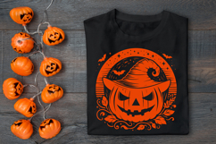 Halloween Pumpkin Silhouette SVG Cut File. Scary Pumpkin SVG Product Image 2