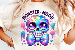 halloween monster mood cute ghost png, halloween ghost sublimation design, kawaii ghost monster mood clipart, cute halloween ghost printable, halloween ghost digital design, spooky ghost halloween png, monster mood halloween artwork, halloween ghost décor
