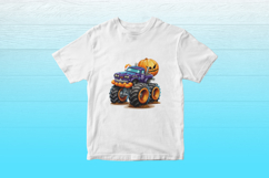 Cute Halloween Monster Truck Clipart - 10 Transparent PNGs Product Image 5