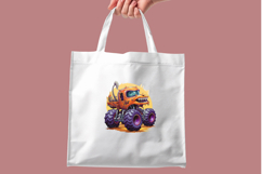 Cute Halloween Monster Truck Clipart - 10 Transparent PNGs Product Image 8
