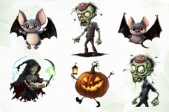 Halloween Monsters Sublimation Clipart Product Image 5