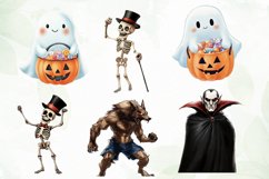 Halloween Monsters Sublimation Clipart Product Image 4