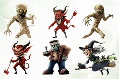Halloween Monsters Sublimation Clipart Product Image 3