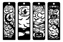 Halloween Moonlight &amp; Witch Laser Cut Bookmarks Product Image 2