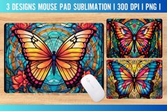 Stained Glass Mouse Pad Sublimation Design | PNG Product Image 1