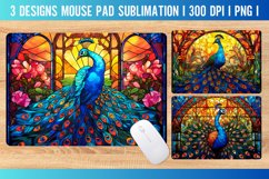 Stained Glass Mouse Pad Sublimation Design | PNG Product Image 1