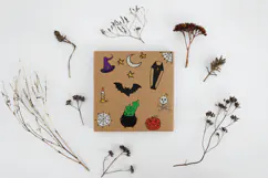 Halloween Color Doodles, Monsters, Pumpkin, Haunted House Product Image 9