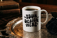 Halloween Mug Mockup | White Ceramic Coffee Mug Scene Product Image 1