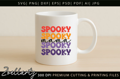 Spooky Mama SVG for Cricut Halloween T-shirt Mug Design Product Image 6