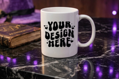 Halloween Ceramic Mug Mockup | Styled Product Display Product Image 1