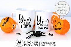 halloween mockup styled photography with mugs