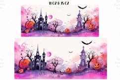Halloween Mug Wrap Sublimation Designs, Halloween Tree Mug, Halloween Png