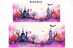 Halloween Mug Wrap Sublimation Designs, Halloween Tree Mug, Halloween Png