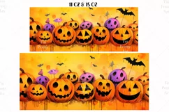 Halloween Mug Wrap Sublimation Designs, Halloween Tree Mug, Halloween Png