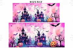 Halloween Mug Wrap Sublimation Designs, Halloween Tree Mug, Halloween Png