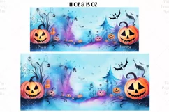 Halloween Mug Wrap Sublimation Designs, Halloween Tree Mug, Halloween Png