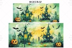 Halloween Mug Wrap Sublimation Designs, Halloween Tree Mug, Halloween Png