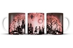Halloween Mug Wrap Sublimation Designs, Halloween Tree Mug, Halloween Png