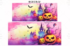 Halloween Mug Wrap Sublimation Designs, Halloween Tree Mug, Halloween Png