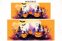Halloween Mug Wrap Sublimation Designs, Halloween Tree Mug, Halloween Png