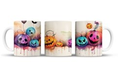Halloween Mug Wrap Sublimation Designs, Halloween Tree Mug, Halloween Png
