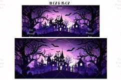 Watercolor Halloween Mug Wrap Sublimation Designs, 3d Mug, Halloween Png